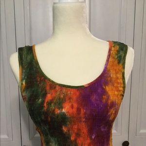 COLORFUL LIGHTWEIGHT SLEEVELESS DRESS FOR SUMMER